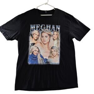 Meghan Trainor Black Graphic Tee Women's Size XL